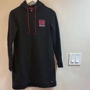 Tommy Hilfiger Tommy Girl Black Hoodie with Red and Blue accents Vintage